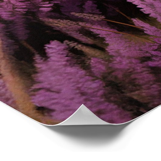 Englischer Setter auf dem Mond Poster (Ecke)