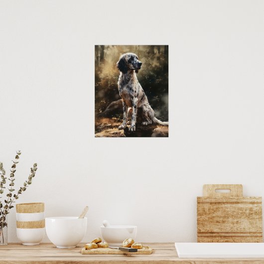 Englischer Setter Dog Art Print Poster (Küche)