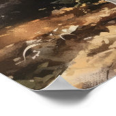 Englischer Setter Dog Art Print Poster (Ecke)