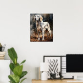 Englischer Setter Dog Art Print Poster (Heimbüro)