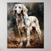 Englischer Setter Dog Art Print Poster (Vorne)