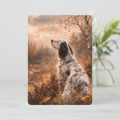 Englischer Setter Einladung (Stehend Vorderseite)