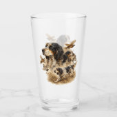 Englischer Setter  Glas (Vorderseite)