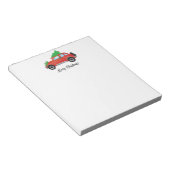 Englischer Setter Hund Auto fahren - Baum oben Notizblock (angewinkelt)