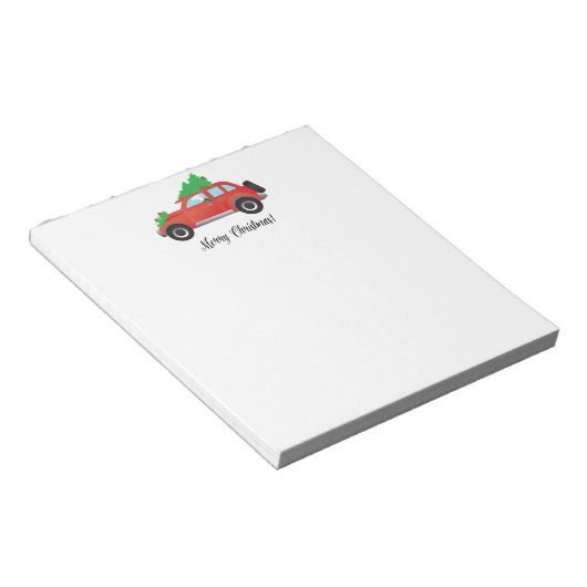 Englischer Setter Hund Auto fahren - Baum oben Notizblock (angewinkelt)