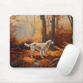 Englischer Setter im Herbst Leaves Fall Inspiriert Mousepad (Mit Mouse)