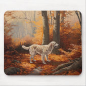 Englischer Setter im Herbst Leaves Fall Inspiriert Mousepad (Vorne)