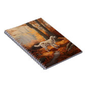 Englischer Setter im Herbst Leaves Fall Inspiriert Notizblock (Rechte Seite)