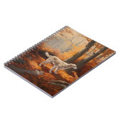 Englischer Setter im Herbst Leaves Fall Inspiriert Notizblock (Linke Seite)