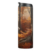 Englischer Setter im Herbst Leaves Fall Inspiriert Thermosbecher (Nach rechts gedreht)