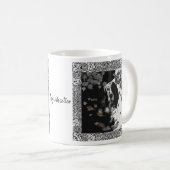 Englischer Setter in Schwarzweiß Kaffeetasse (VorderseiteRechts)