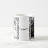 Englischer Setter in Schwarzweiß Kaffeetasse (Mittel)
