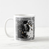 Englischer Setter in Schwarzweiß Kaffeetasse (Links)
