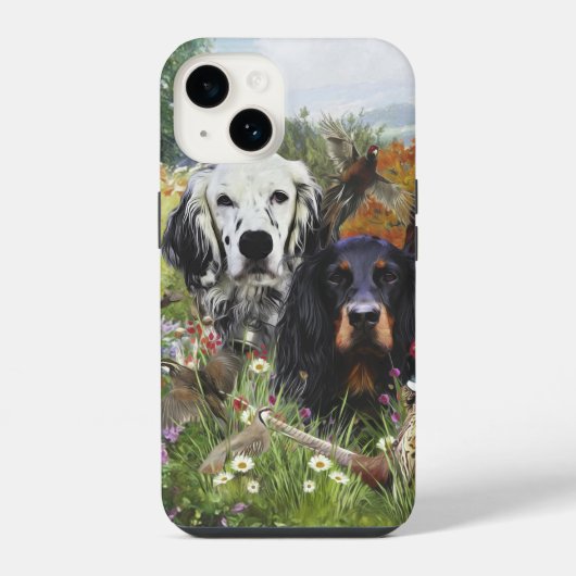 Englischer Setter iPhone Hülle (Rückseite)