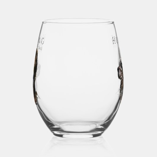 Englischer Setter, Jagd Weinglas Ohne Stiel (Links)