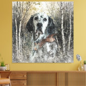 Englischer Setter Leinwanddruck (Insitu (Wohnzimmer))