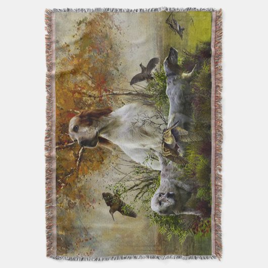 Englischer Setter mit Fasan, Kunst Decke (Vorderseite Vertikal)