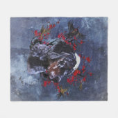 Englischer Setter mit Fasan, Kunst Fleecedecke (Vorderseite (Horizontal))