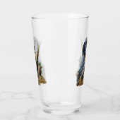 Englischer Setter mit Fasan, Kunst Glas (Links)