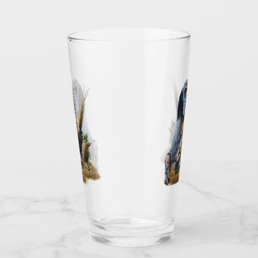 Englischer Setter mit Fasan, Kunst Glas (Rechts)