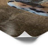 Englischer Setter mit Fasan, Kunst Poster (Ecke)