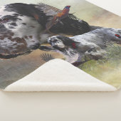 Englischer Setter mit Fasan, Kunst Sherpadecke (3/4)