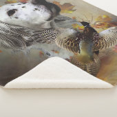 Englischer Setter mit Fasan, Kunst Sherpadecke (3/4)