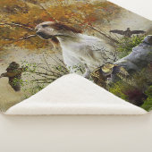 Englischer Setter mit Fasan, Kunst Sherpadecke (3/4)