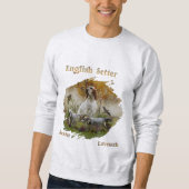 Englischer Setter mit Fasan, Kunst Sweatshirt (Vorderseite)