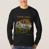 Englischer Setter mit Fasan, Kunst T-Shirt (Vorderseite)