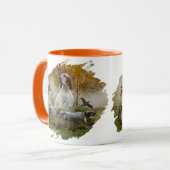 Englischer Setter mit Fasan, Kunst Tasse (Vorderseite Links)