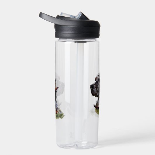 Englischer Setter mit Fasan, Kunst Trinkflasche (Rechts)
