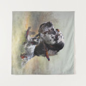 Englischer Setter mit Fasan, Kunst Wandteppich (Vorderseite (Horizontal))