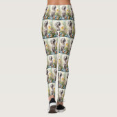 Englischer Setter mit Ostereiern Leggings (Rückseite)