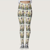 Englischer Setter mit Ostereiern Leggings (Vorderseite)
