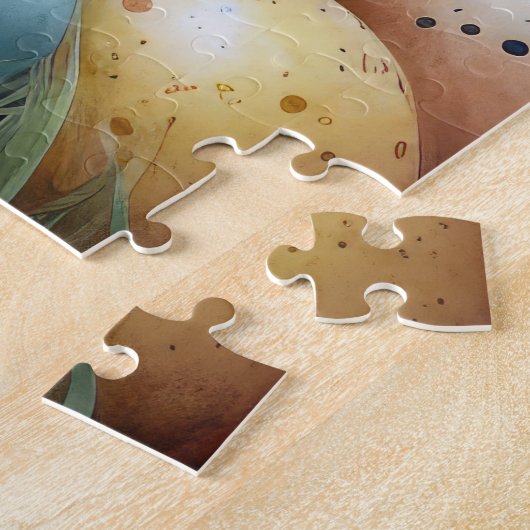 Englischer Setter mit Ostereiern Puzzle (Seite)