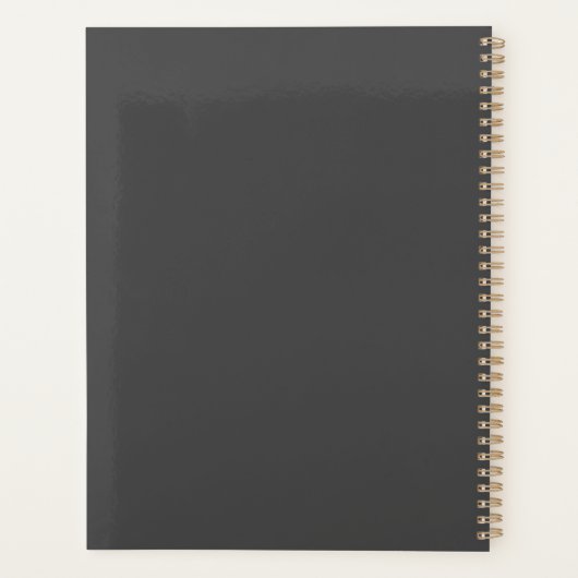 Englischer Setter mit Weihnachtsmann Weihnachten Planer (Rückseite)