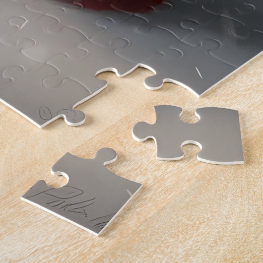 Englischer Setter mit Weihnachtsmann Weihnachten Puzzle (Seite)