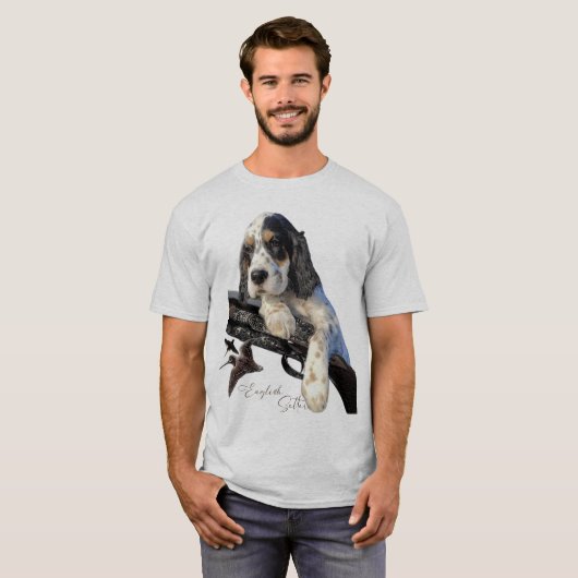 Englischer Setter, niedlicher Welpe-T - Shirt (Vorne ganz)