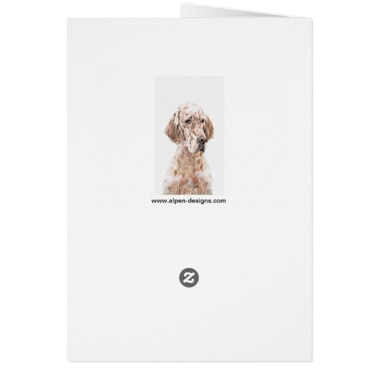 Englischer Setter Orange Belton Malerei Dog Art (Hinten)