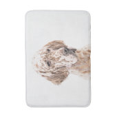 Englischer Setter Orange Belton Malerei Dog Art Badematte (Vorderseite Vertikal)