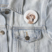 Englischer Setter Orange Belton Malerei Dog Art Button (Beispiel)