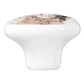 Englischer Setter Orange Belton Malerei Dog Art Keramikknauf (Seitenansicht)