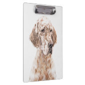 Englischer Setter Orange Belton Malerei Dog Art Klemmbrett (Rechts)