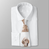 Englischer Setter Orange Belton Malerei Dog Art Krawatte (Gebunden)