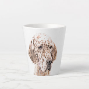 Englischer Setter Orange Belton Malerei Dog Art Milchtasse