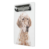 Englischer Setter Orange Belton Malerei Dog Art Mini Klemmbrett (Gewinkelt2)