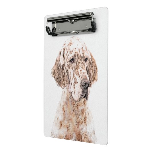 Englischer Setter Orange Belton Malerei Dog Art Mini Klemmbrett (Gewinkelt2)