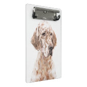 Englischer Setter Orange Belton Malerei Dog Art Mini Klemmbrett (Schrägansicht)