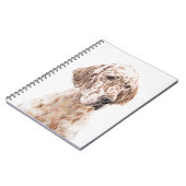 Englischer Setter Orange Belton Malerei Dog Art Notizblock (Linke Seite)